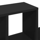 vidaXL fekete szerelt fa fali polc 100 x 20 x 53 cm