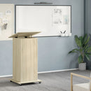 vidaXL sonoma tölgy szerelt fa állópult kerékkel/fiókkal 55x55x107cm