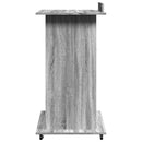 vidaXL szerelt fa állópult kerékkel és fiókkal 55 x 55 x 107 cm