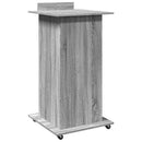 vidaXL szerelt fa állópult kerékkel és fiókkal 55 x 55 x 107 cm