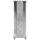 vidaXL betonszürke szerelt fa ruhásszekrény kerékkel 102 x 38 x 110 cm