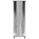 vidaXL szürke sonoma szerelt fa ruhásszekrény kerékkel 102x38x110 cm