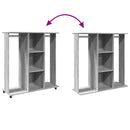 vidaXL szürke sonoma szerelt fa ruhásszekrény kerékkel 102x38x110 cm