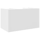 vidaXL betonszürke szerelt fa asztali szervező 44,5 x 24 x 25 cm