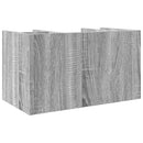 vidaXL szürke sonoma színű szerelt fa asztali szervező 44,5x24x25 cm