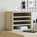 vidaXL sonoma tölgy színű szerelt fa asztali szervező 36x26x29,5 cm