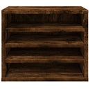 vidaXL füstös tölgy színű szerelt fa asztali szervező 36x26x29,5 cm