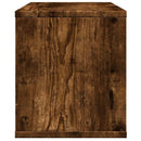vidaXL füstös tölgy színű szerelt fa asztali szervező 36x26x29,5 cm