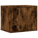 vidaXL füstös tölgy színű szerelt fa asztali szervező 36x26x29,5 cm