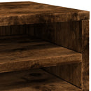vidaXL füstös tölgy színű szerelt fa asztali szervező 36x26x29,5 cm