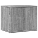 vidaXL szürke sonoma színű szerelt fa asztali szervező 36x26x29,5 cm