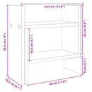 vidaXL Íróasztali rendező Sonoma Tölgy 34,5 x 15,5 x 35,5 cm