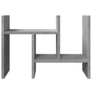 vidaXL Íróasztali rendező Betonszürke 34,5 x 15,5 x 35,5 cm Szerelt Fa