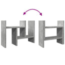 vidaXL Íróasztali rendező Betonszürke 34,5 x 15,5 x 35,5 cm Szerelt Fa