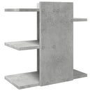 vidaXL betonszürke szerelt fa asztali szervező 42 x 21,5 x 42 cm