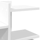 vidaXL fehér szerelt fa asztali szervező 49 x 20 x 52,5 cm