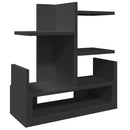 vidaXL fekete szerelt fa asztali szervező 49 x 20 x 52,5 cm