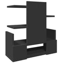 vidaXL fekete szerelt fa asztali szervező 49 x 20 x 52,5 cm