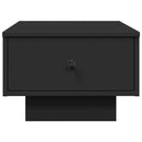 vidaXL fekete szerelt fa dohányzóasztal 60 x 45 x 31 cm
