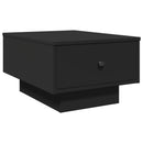 vidaXL fekete szerelt fa dohányzóasztal 60 x 45 x 31 cm