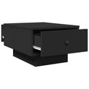 vidaXL fekete szerelt fa dohányzóasztal 60 x 45 x 31 cm