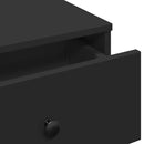 vidaXL fekete szerelt fa dohányzóasztal 60 x 45 x 31 cm