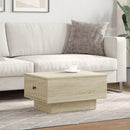 vidaXL sonoma tölgy színű szerelt fa dohányzóasztal 60 x 45 x 31 cm