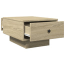 vidaXL sonoma tölgy színű szerelt fa dohányzóasztal 60 x 45 x 31 cm