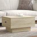 vidaXL sonoma tölgy színű szerelt fa dohányzóasztal 60 x 45 x 31 cm