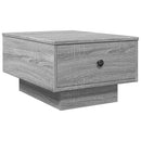 vidaXL szürke sonoma színű szerelt fa dohányzóasztal 60 x 45 x 31 cm