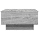 vidaXL szürke sonoma színű szerelt fa dohányzóasztal 60 x 45 x 31 cm