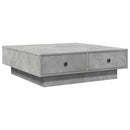 vidaXL betonszürke szerelt fa dohányzóasztal 90 x 90 x 28 cm