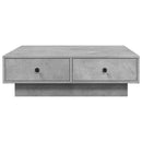 vidaXL betonszürke szerelt fa dohányzóasztal 90 x 90 x 28 cm