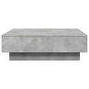 vidaXL betonszürke szerelt fa dohányzóasztal 90 x 90 x 28 cm