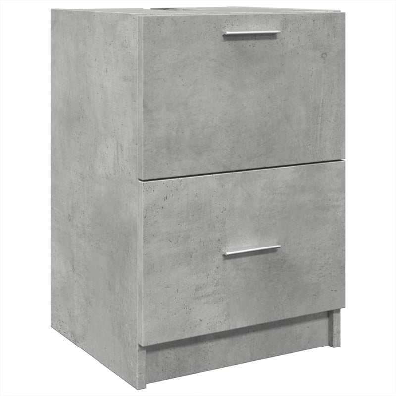 vidaXL betonszürke szerelt fa mosdószekrény 40 x 37 x 59 cm