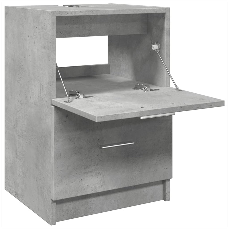 vidaXL betonszürke szerelt fa mosdószekrény 40 x 37 x 59 cm