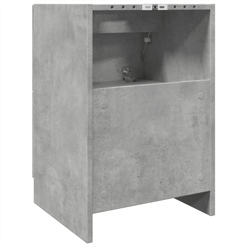 vidaXL betonszürke szerelt fa mosdószekrény 40 x 37 x 59 cm