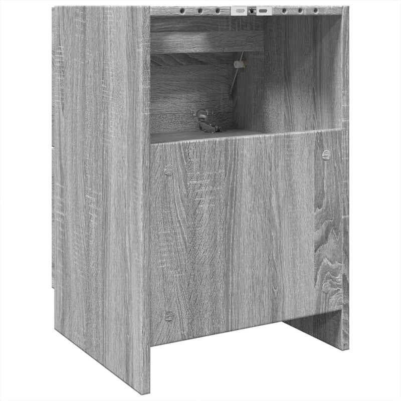 vidaXL szürke sonoma színű szerelt fa mosdószekrény 40 x 37 x 59 cm