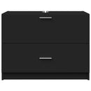 vidaXL fekete szerelt fa mosdószekrény 78 x 37 x 59 cm