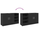 vidaXL fekete szerelt fa mosdószekrény 90 x 29 x 55 cm