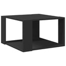 vidaXL fekete szerelt fa dohányzóasztal 51,5 x 51,5 x 30 cm