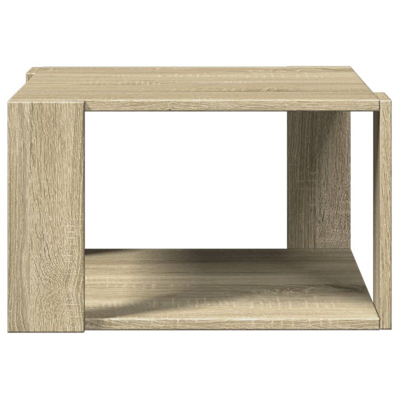 vidaXL sonoma tölgy színű szerelt fa dohányzóasztal 51,5x51,5x30 cm