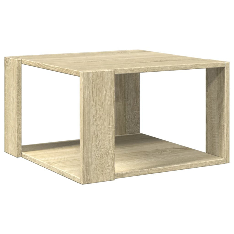 vidaXL sonoma tölgy színű szerelt fa dohányzóasztal 51,5x51,5x30 cm