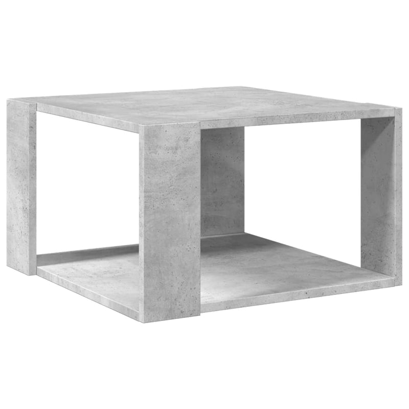 vidaXL betonszürke szerelt fa dohányzóasztal 51,5 x 51,5 x 30 cm