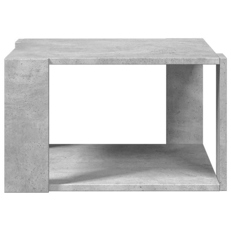 vidaXL betonszürke szerelt fa dohányzóasztal 51,5 x 51,5 x 30 cm