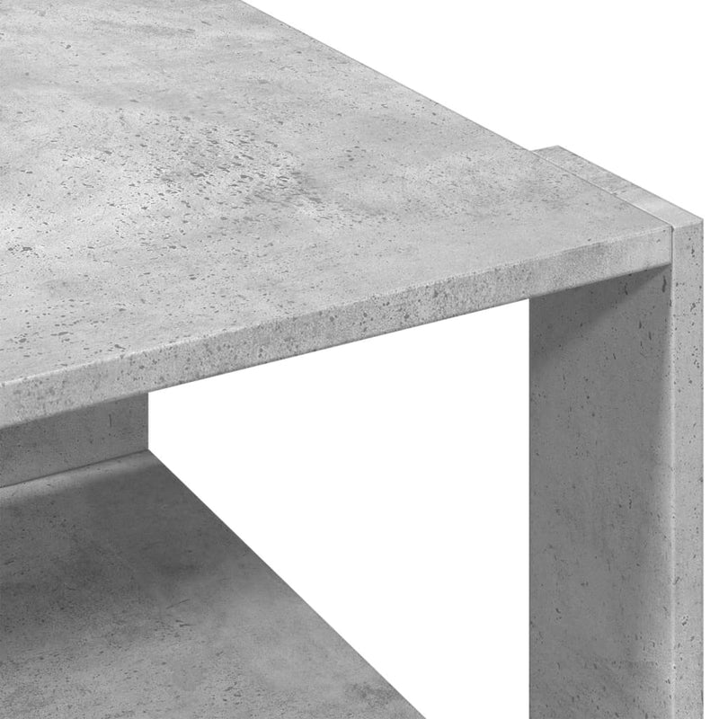 vidaXL betonszürke szerelt fa dohányzóasztal 51,5 x 51,5 x 30 cm