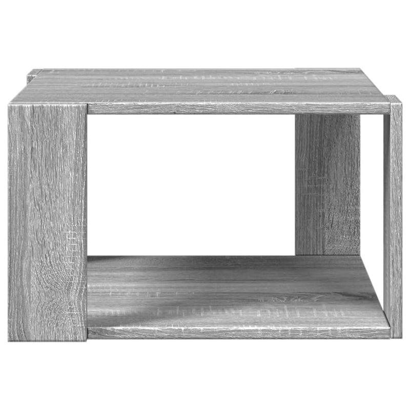 vidaXL szürke sonoma színű szerelt fa dohányzóasztal 51,5x51,5x30 cm