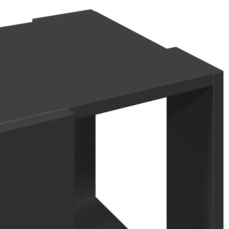 vidaXL fekete szerelt fa dohányzóasztal 32 x 32 x 30 cm