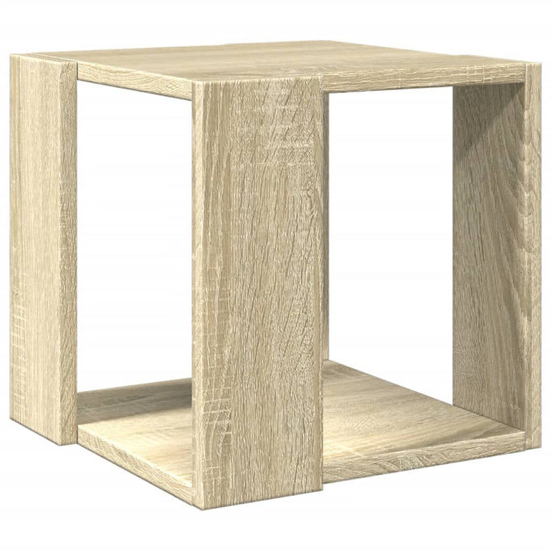 vidaXL sonoma tölgy színű szerelt fa dohányzóasztal 32 x 32 x 30 cm