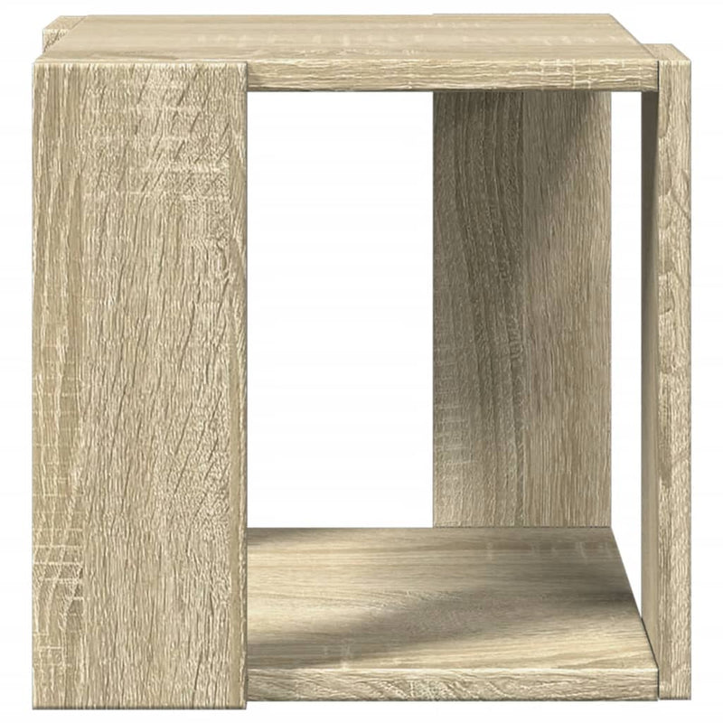 vidaXL sonoma tölgy színű szerelt fa dohányzóasztal 32 x 32 x 30 cm